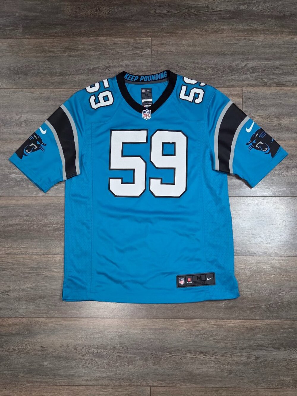 Nike NFL On-Field Carolina Panthers Football Jersey Mens Medium #59 Luke Kuechly